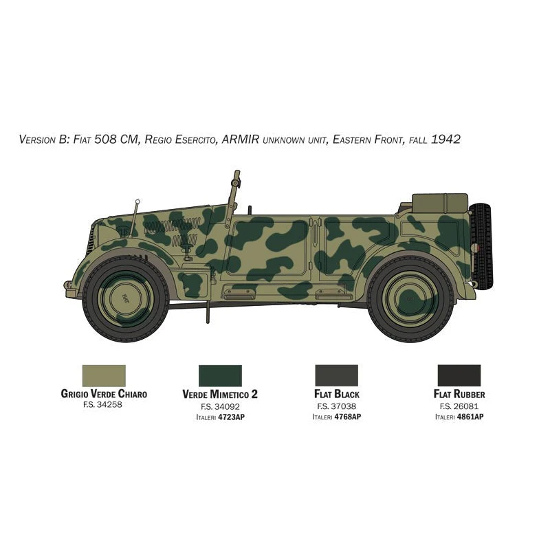 1/35 FIAT 508 CM Coloniale with Crew