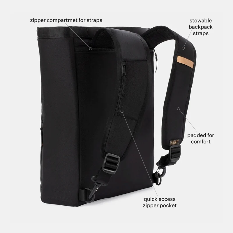 SLNT E3 Convertible Faraday Tote Bag (Black)