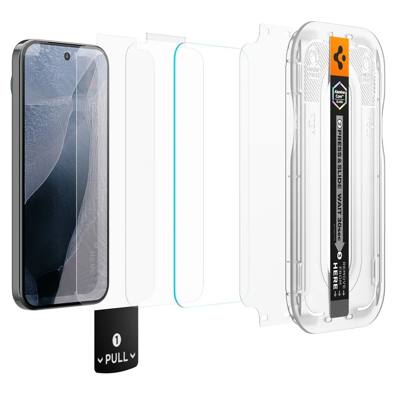 Spigen Google Pixel 11 Pro XL Glas.tR EZ Fit Pro 2PCS Glass Screen Protector (Clear)