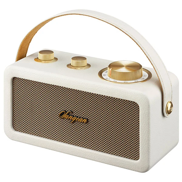 Sangean RA-101 BT Speaker w FM Radio - White