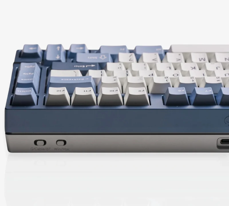 Qwetykeys Neo Studio Neo75 Prebuilt Wireless Mechanical Keyboard (Anodized Slate Blue)