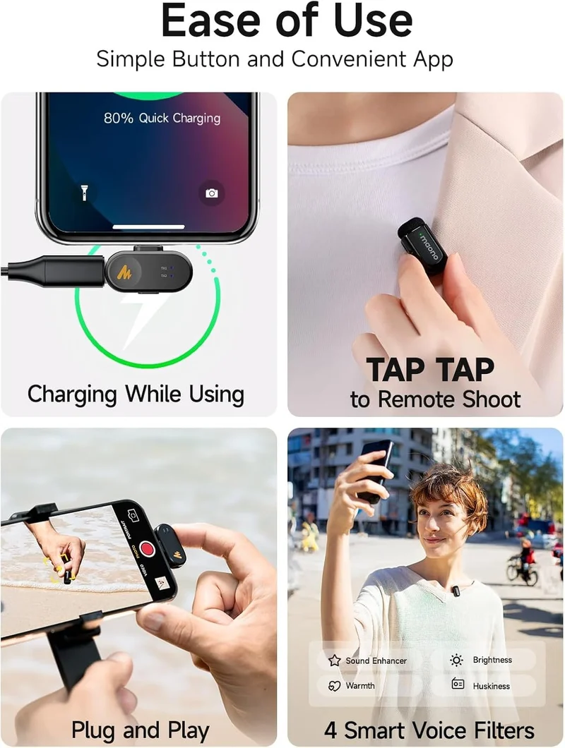 MAONO WAVE T1 Mini Wireless Lavalier Mic