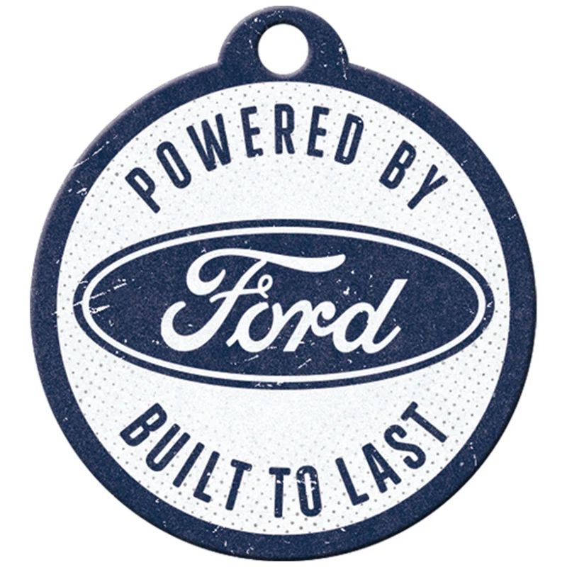 Nostalgic-Art Vintage/Retro Keyring Round Ford Built To Last 7.5x4x0.3cm