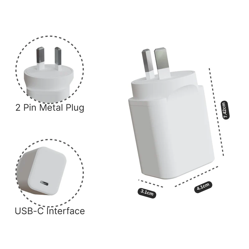 Laser ChargeCore 45W PD GaN Wall Charger (White)