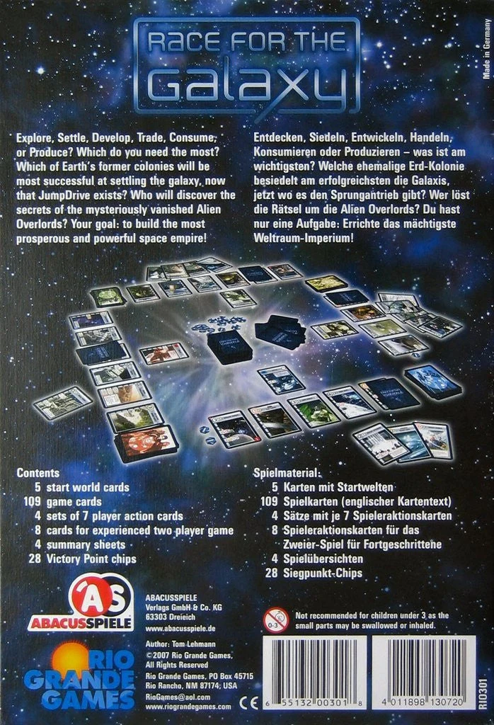 Rio Grande Games Race for the Galaxy