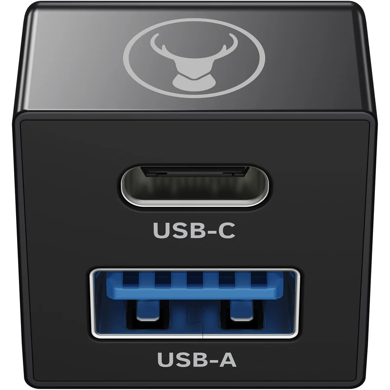 Bonelk USB-C to USB-C/USB-A Dual Adapter (Black)