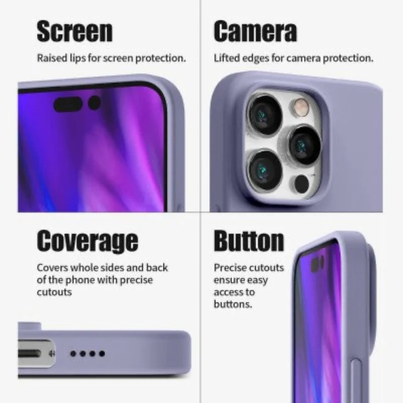 Goospery Silicon for iPhone 16 Pro Max - Pink Sand