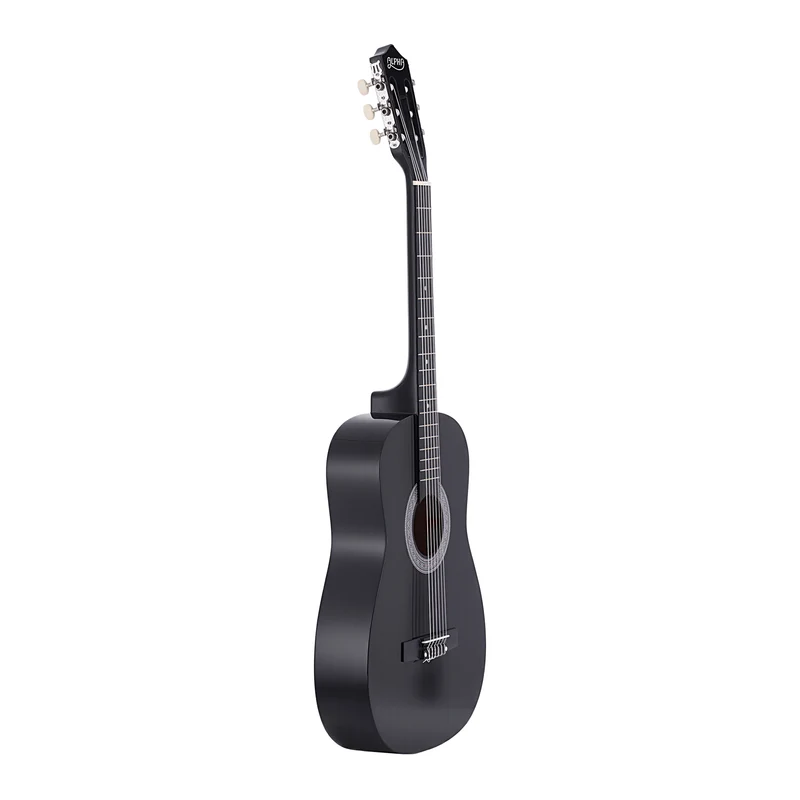 Alpha 38" Acoustic Guitar Full Size Classical Cutaway Nylon String Black