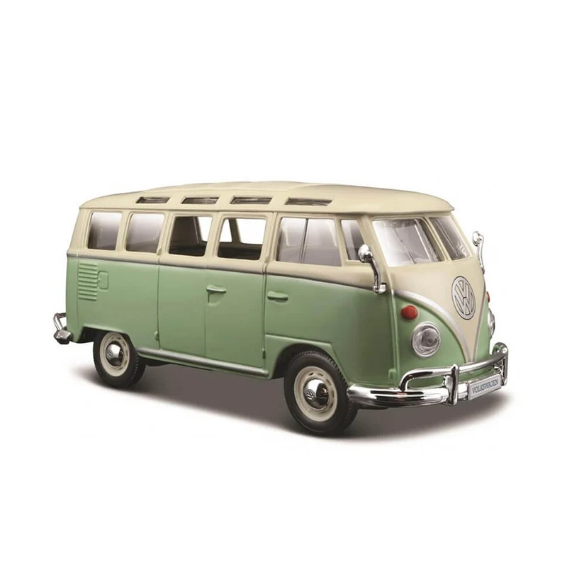 Maisto Licensed 1:25 Scale Volkswagen Van Samba Diecast Model Toy Green
