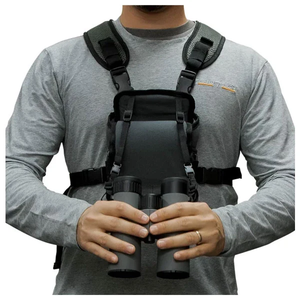 ZeroTech ZTA-CBH Bino Carry Bag & Harness - Binocular Chest Pack Grey