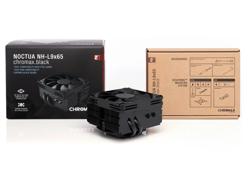 Noctua Low Profile CPU Cooler - Chromax Black (NH-L9X65-CH-BK)