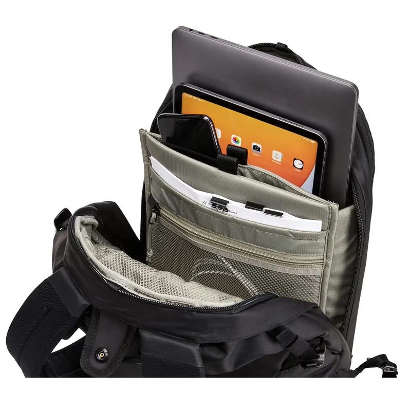 Thule Tact Backpack Bag Travel Rucksack with Laptop Sleeve 16L Black