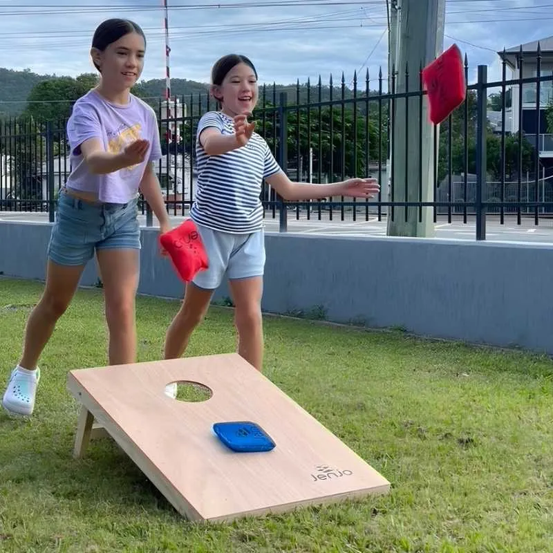 Jenjo Games Cornhole Boards & Corn Bags Toss Game Set