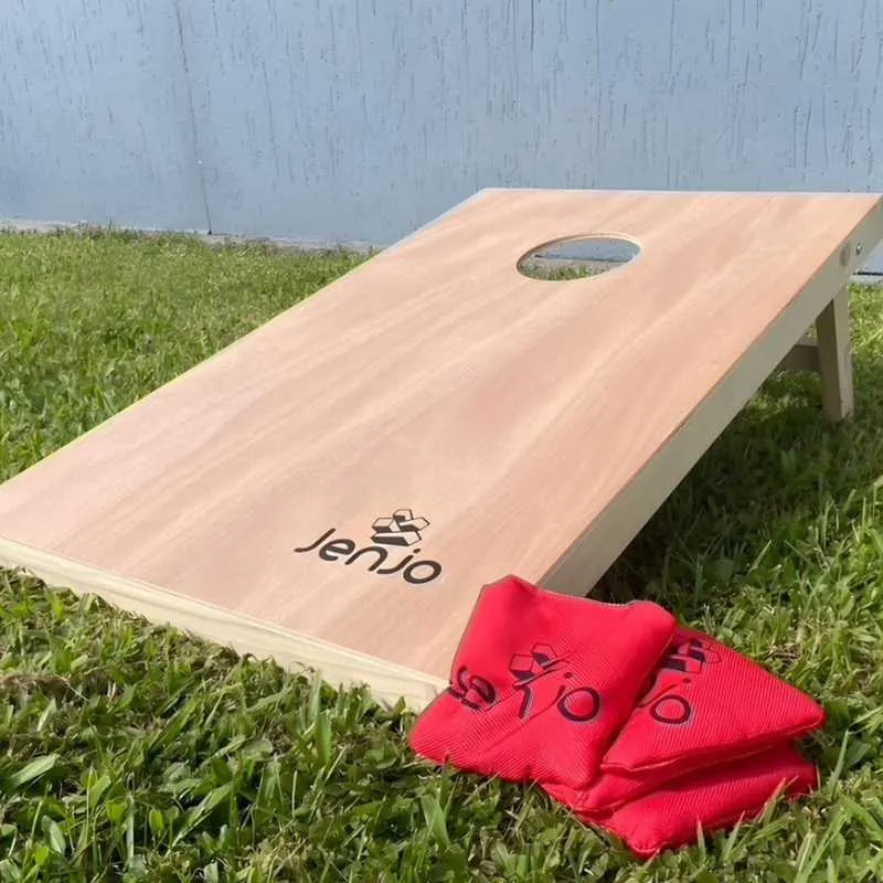Jenjo Games Cornhole Boards & Corn Bags Toss Game Set
