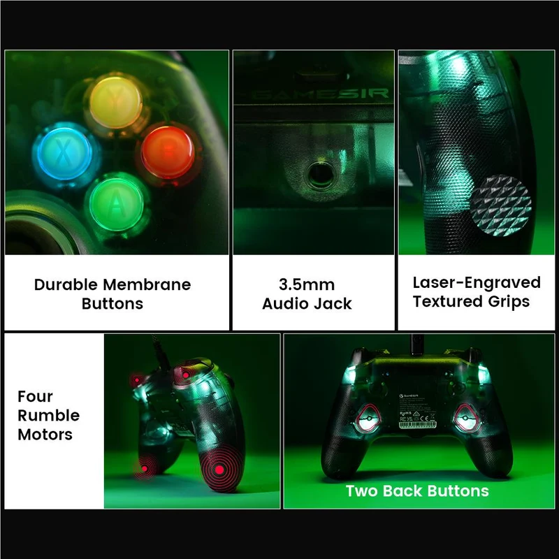 GameSir T7 Pro W Wired Controller for XBOX & PC (Retro Green)