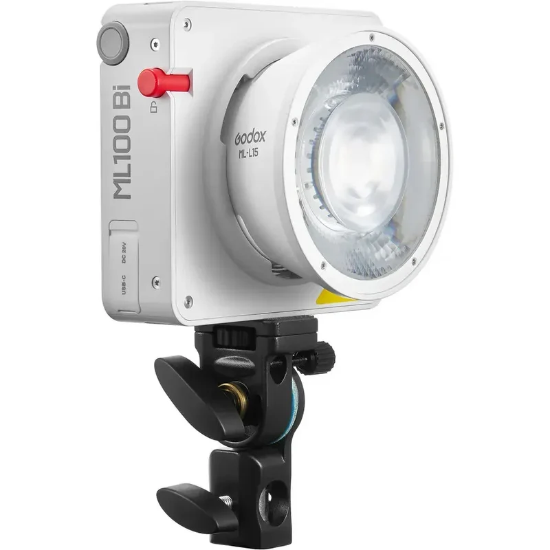 Godox ML100Bi Bi-Color Portable LED Light (36° Lens and V-Mount Handgrip Kit)