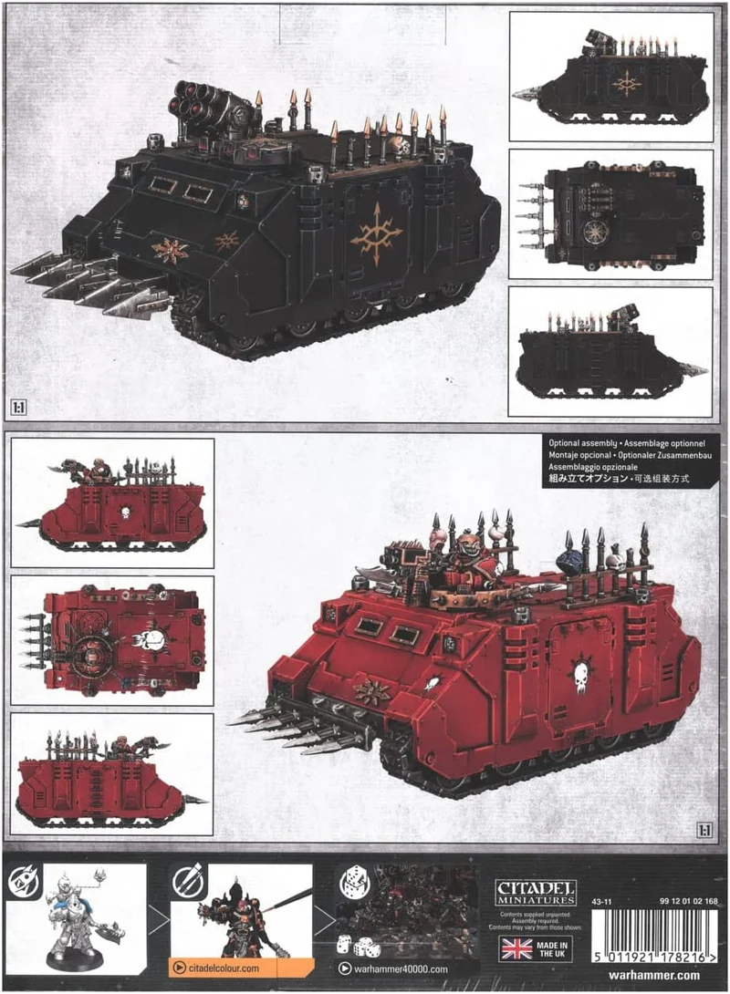 Games Workshop Warhammer 40K Chaos Space Marines Chaos Rhino