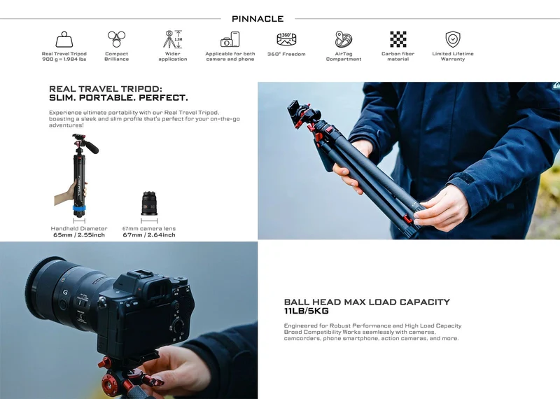 Freewell The Real Travel Carbon Fiber Tripod