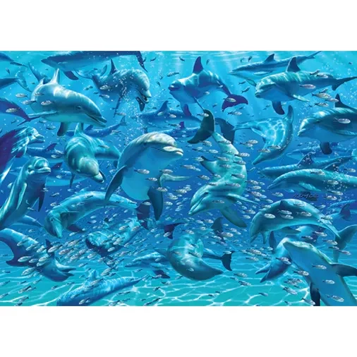 Cheatwell Games 500pc Double-Trouble Dolphins Puzzle