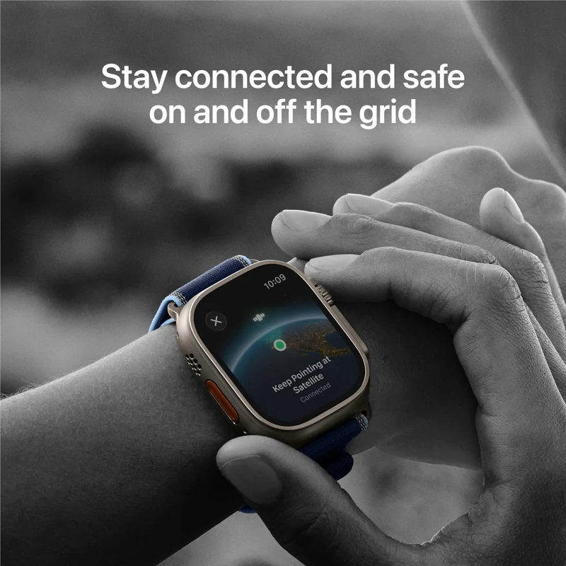Apple Watch Ultra 3 49mm Black Titanium Case GPS + Cellular Trail Loop (Medium/Large)