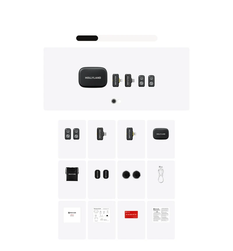 Hollyland Lark A1 Wireless Microphone Kit for Smartphones (Black)