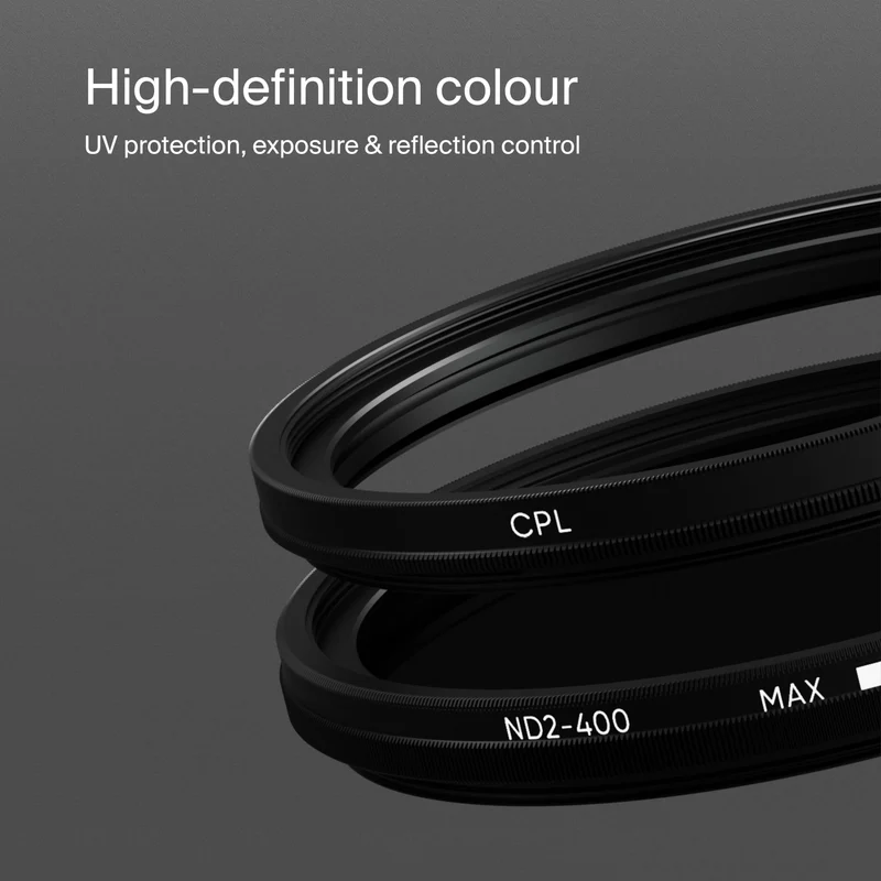 Urth 58mm UV, Circular Polarizing (CPL), ND2-400 Lens Filter Kit