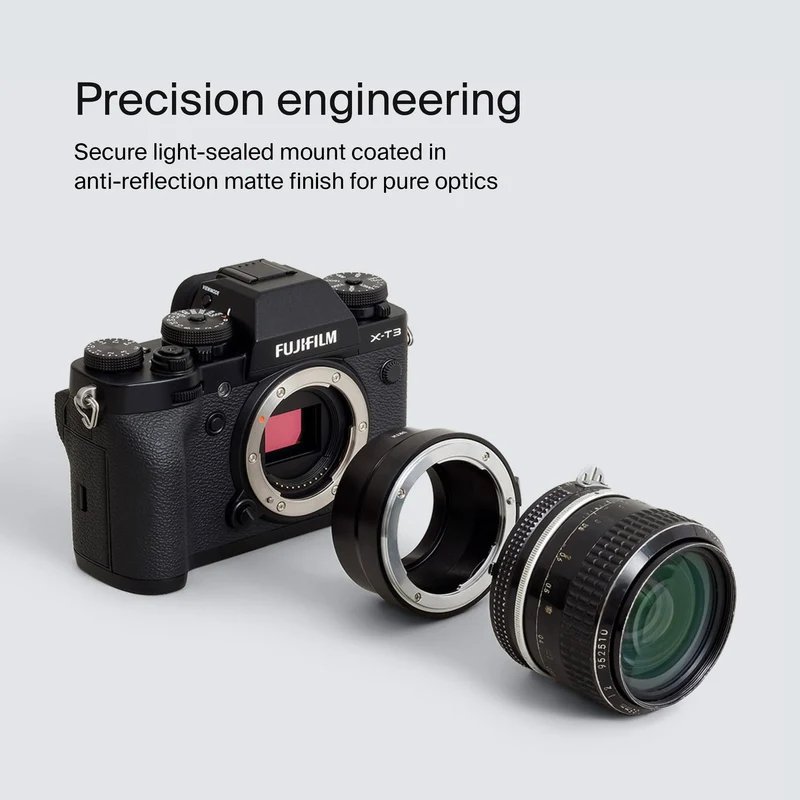 Urth Lens Mount Adapter for Nikon F Lens to Fujifilm X Camera Body