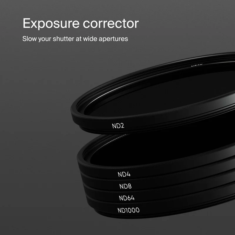 Urth 77mm ND2, ND4, ND8, ND64, ND1000 Lens Filter Kit (Plus+)