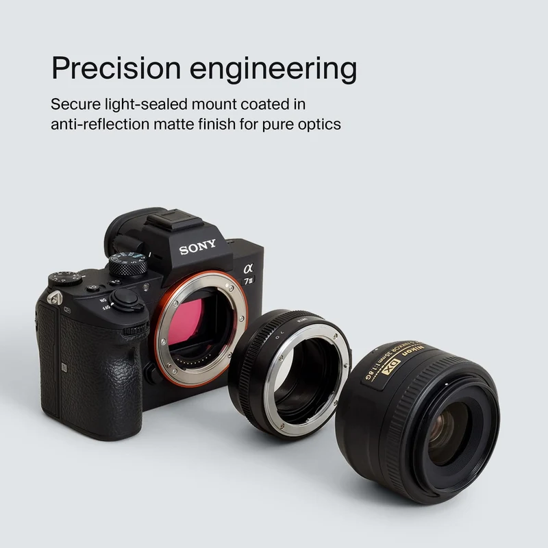 Urth Lens Mount Adapter for Nikon F (G-Type) Lens to Sony E Camera Body