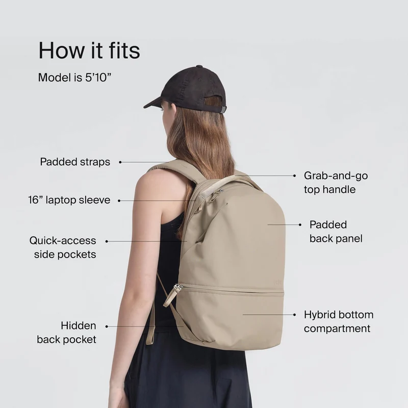 Urth Arkose 20L Backpack + Camera Insert (Beige)