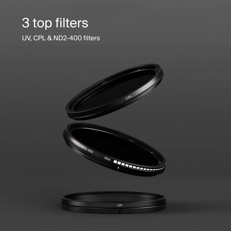 Urth 67mm UV, Circular Polarizing (CPL), ND2-400 Lens Filter Kit