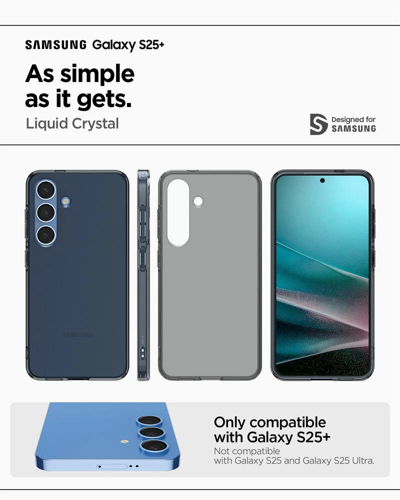 SPIGEN Liquid Crystal Case for Galaxy S25 Plus (Space Crystal)