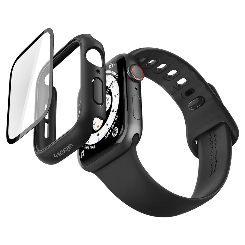 Spigen Apple Watch SE3/SE2/6/SE/5/4 40mm Thin Fit 360 Case with Screen Protector (Black)