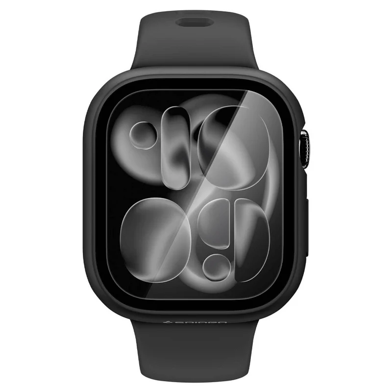 Spigen Apple Watch 10/11 46mm Thin Fit 360 Case with Screen Protector (Black)