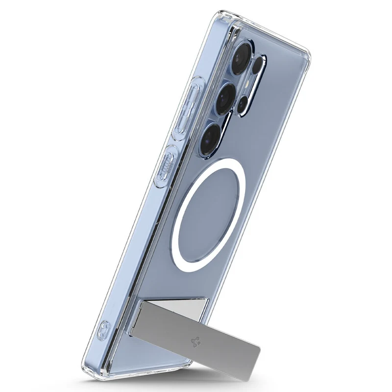 SPIGEN Ultra Hybrid Kickstand MagSafe Case for Galaxy S25 Ultra (Clear White)