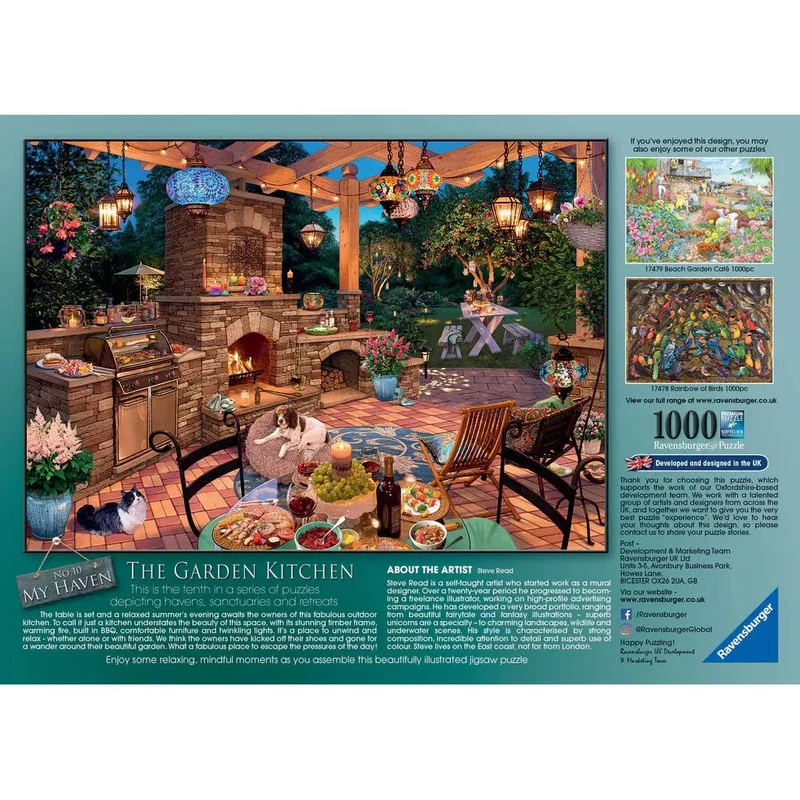 Ravensburger 1000pc My Haven No 10 The Garden Kitchen Puzzle