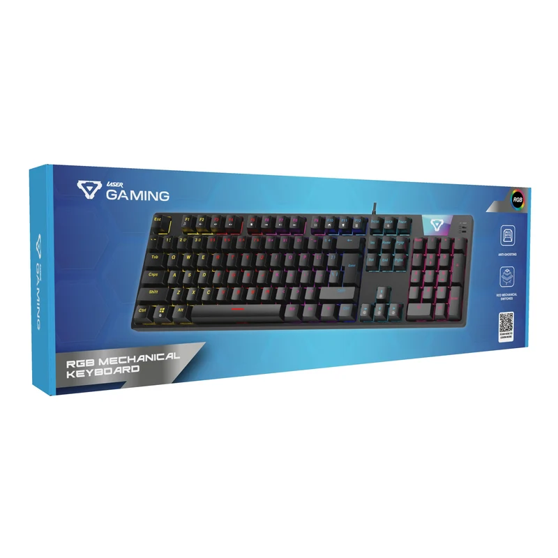 Laser Gaming LED Full Size Mechanical Wired Keyboard