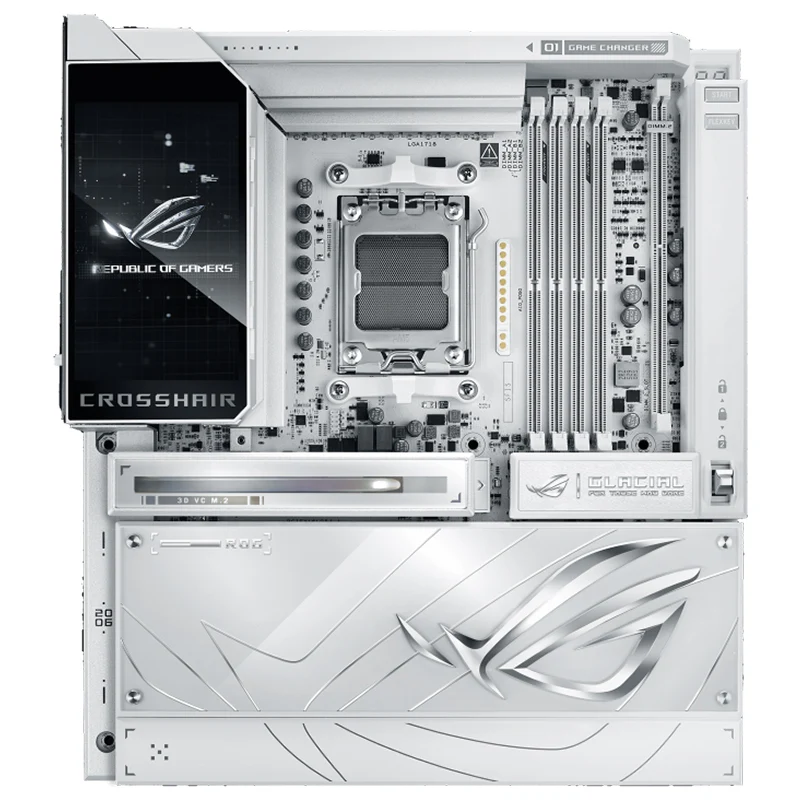 Asus ROG Crosshair X870E Glacial AM5 E-ATX Motherboard (ROG CROSSHAIR X870E GLACIAL)