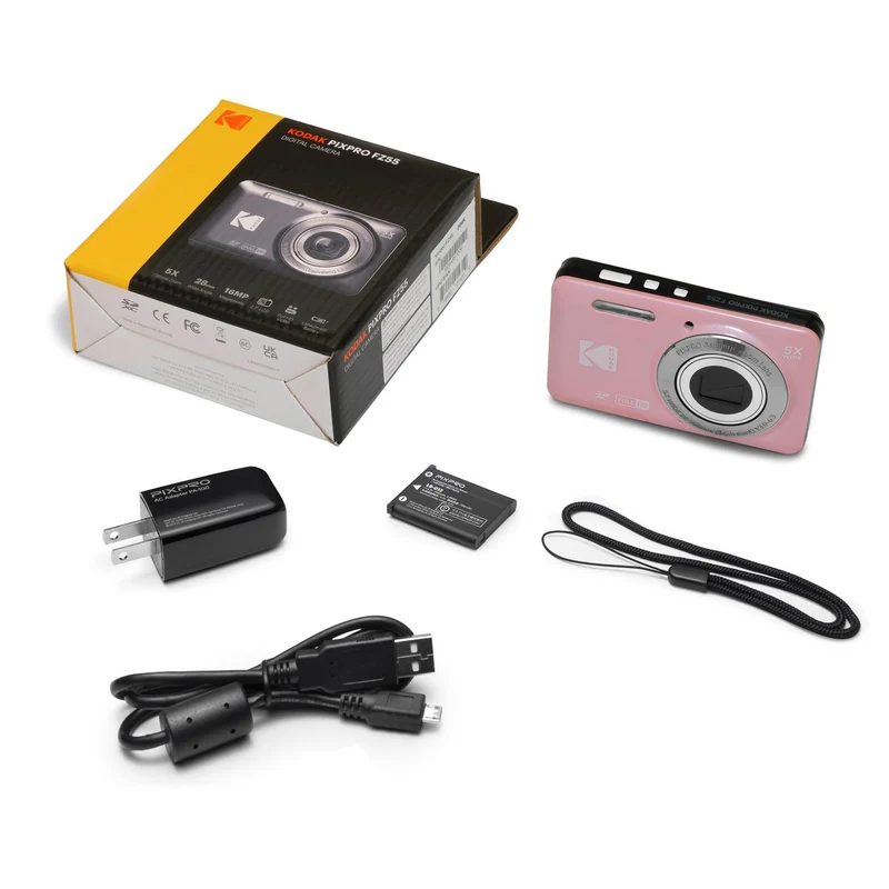 Kodak Pixpro FZ55 Digital Compact Camera (Pink)