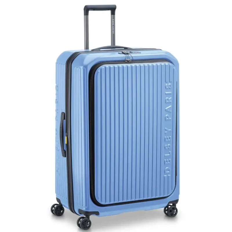 Delsey Securtime Zip 76 cm Top Opening 4-Wheel Expandable Suitcase - Lavender Blue