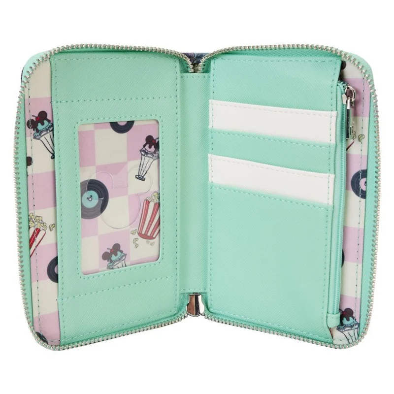 Loungefly Disney Mickey & Minnie Mouse - Date Night Drive-In Zip Around Wallet