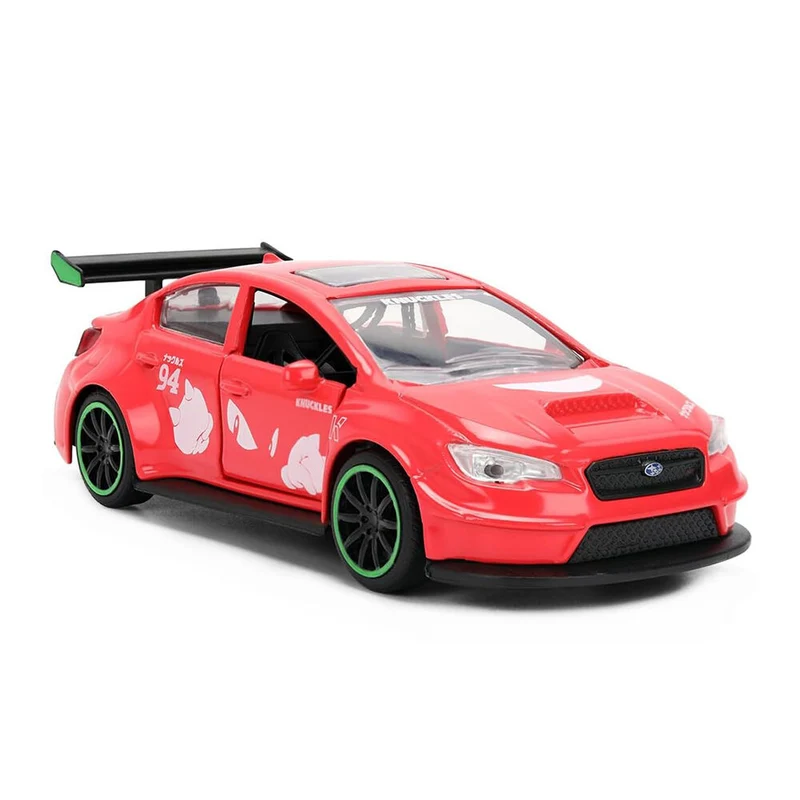 Jada 1:32 Scale Sonic The Hedgehog 2016 Subaru WRX STI Red Diecast Model Car