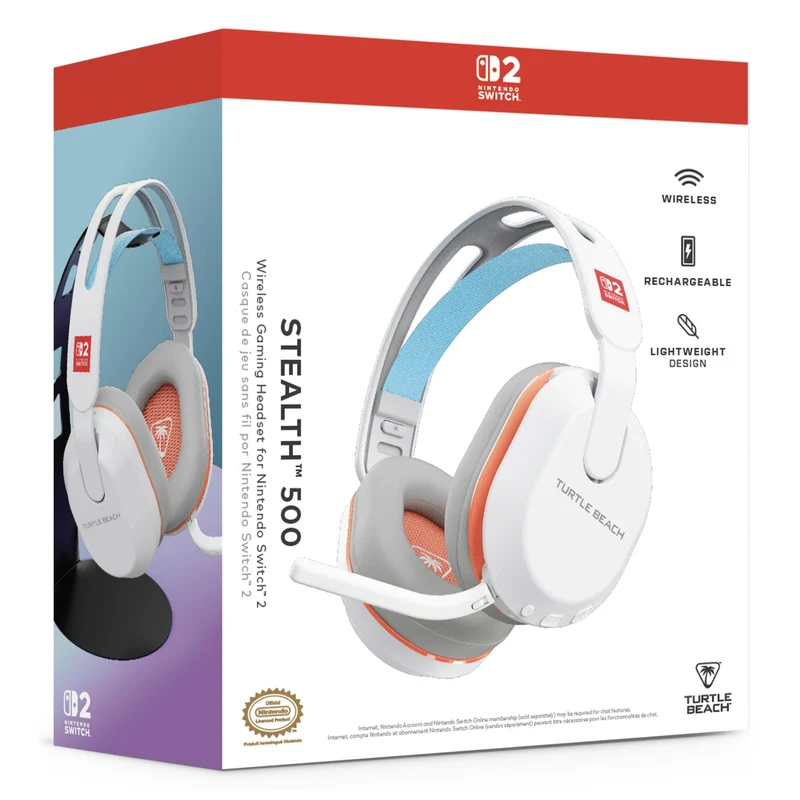 Turtle Beach Stealth 500 Wireless Gaming Headset White for Nintendo Switch 2
