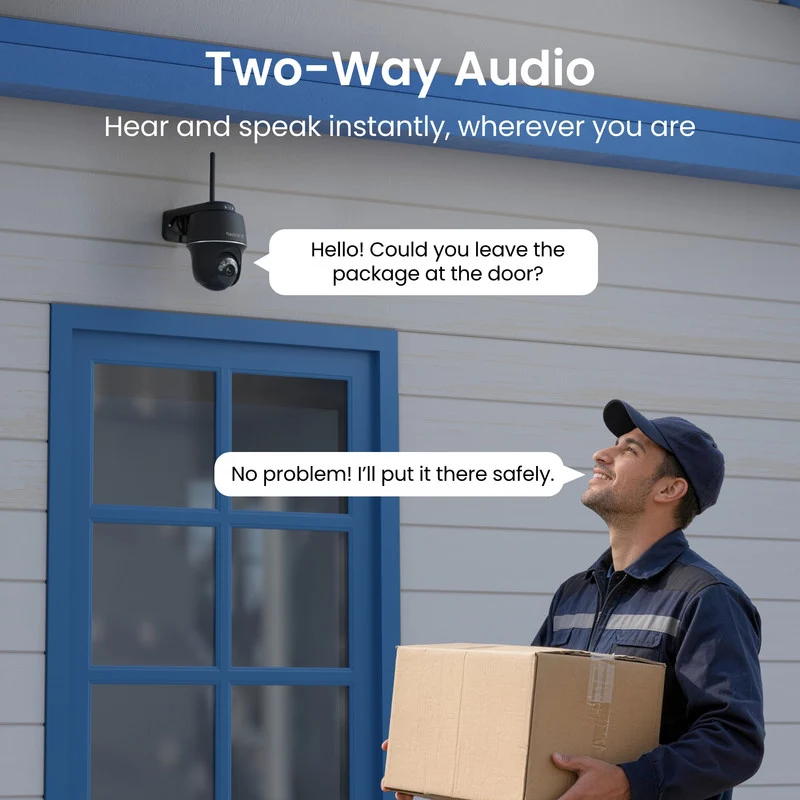 Reolink Argus PT Ultra 4K Pan Tilt Auto Tracking Battery Security Camera+Solar Panel Black(2 Pack)