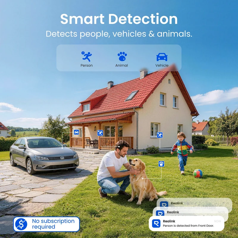 Reolink Argus PT Ultra 4K Pan Tilt Automatic Tracking Battery Security Camera+Solar Panel(2 Pack)