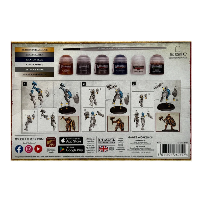 Games Workshop Warhammer Age of Sigmar Stormcast Eternals Paint Set
