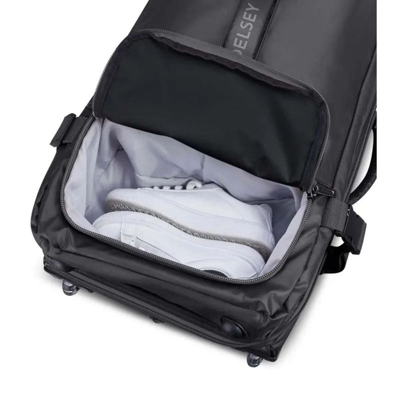 Delsey Raspail 2-Wheel Large Duffle Bag - Black