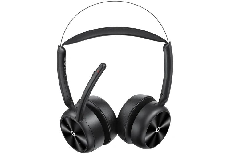 eMeet GeniusCall HS80 Wireless On-Ear Headset with Charging Base