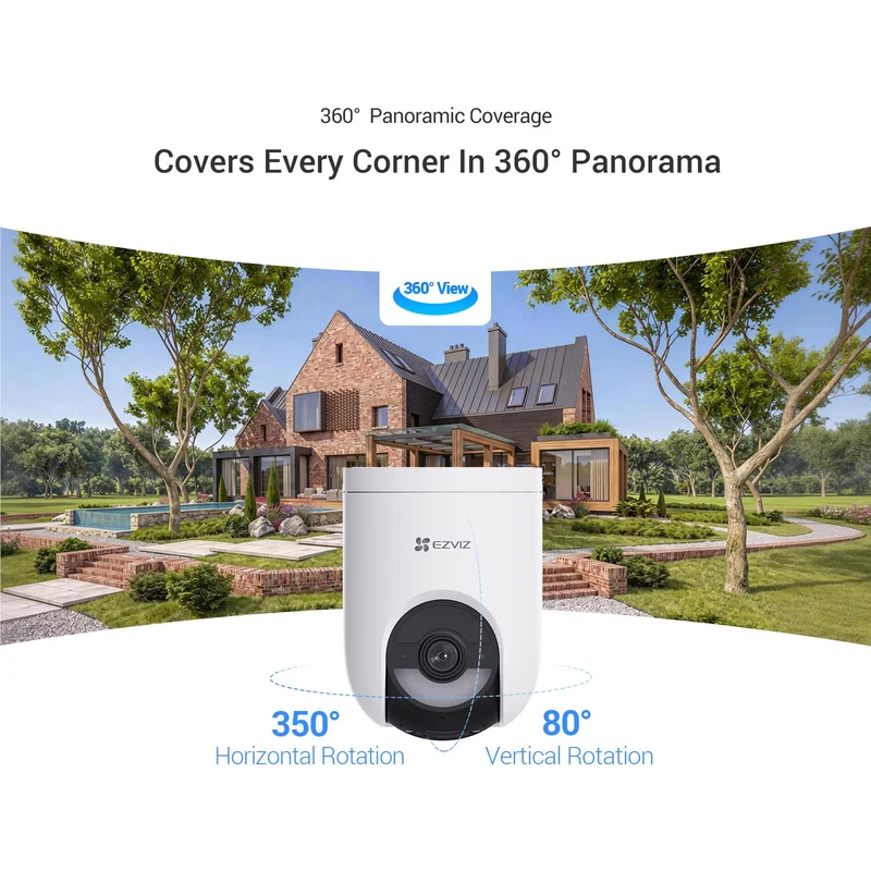 EZVIZ HB8 Lite 3K Security Camera with Solar Panel (2 Pack)