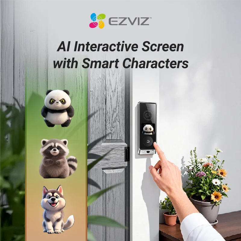EZVIZ EP8 Ultra Dual Camera Video Doorbell with Chime
